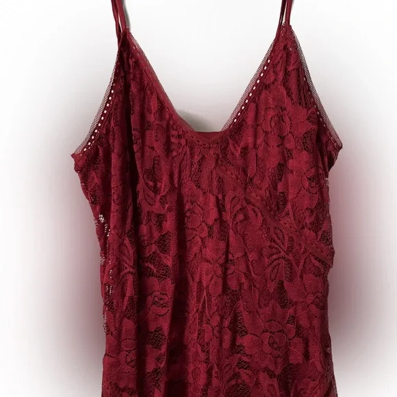 express red slip dress Red Satin Slip Dress